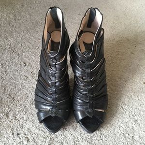 Nine West Boutique 9 Black High Heel Sandals sz 7